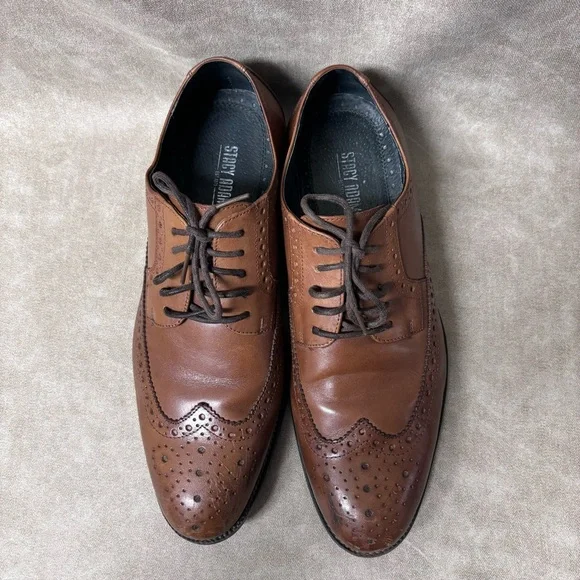 Stacy-Adams men's oxford dress shoes leather detail Size 9M - Picture 2 of 8